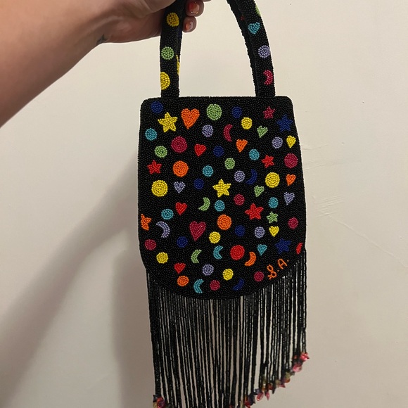 Susan Alexandra Handbags - Susan Alexandra Galaxy Beaded Charm Purse